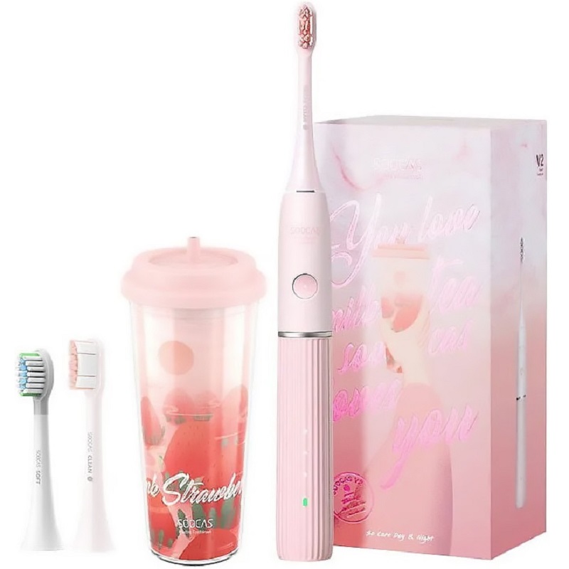 Электрическая зубная щетка Soocas Sonic Electric Toothbrush V2 (Розовая)