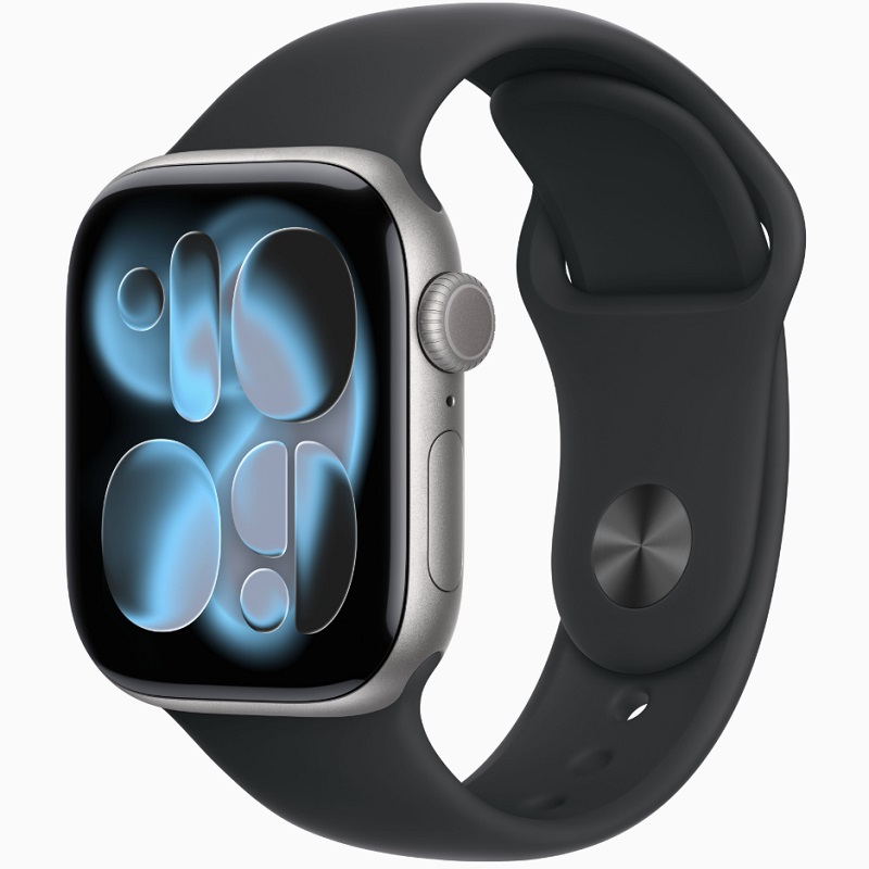 Умные часы Apple Watch Series 11 42mm Space Grey Aluminum Case with Sport Band Black