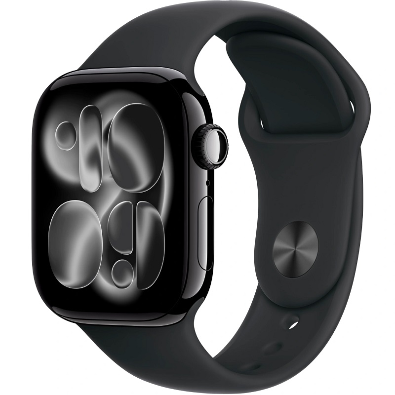 Умные часы Apple Watch Series 11 46mm Jet Black Aluminum Case with Sport Band Black