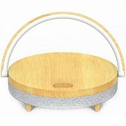 Колонка с функцией беспроводной зарядки EZVALO Wireless Charger Music Lamp (LYYD01) (Под дерево)